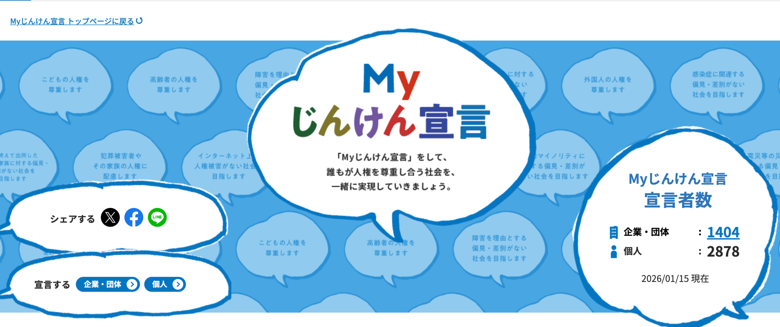 犬猫酸素ラボは、Myじんけん宣言に賛同しています。